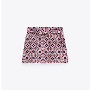 Zara Multicolored Floral Skirt